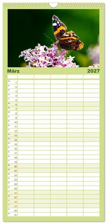 Produktbild: Familienplaner 2027 - INSEKTEN - Makrofotografie in freier Natur mit 5 Spalten (Wandkalender, 21 x 45 cm) CALVENDO