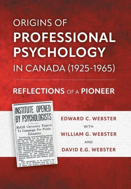 Produktbild: Origins of Professional Psychology in Canada (1925-1965): Reflections of a Pioneer