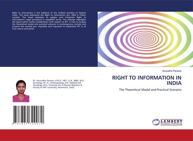 Produktbild: Right To Information in India