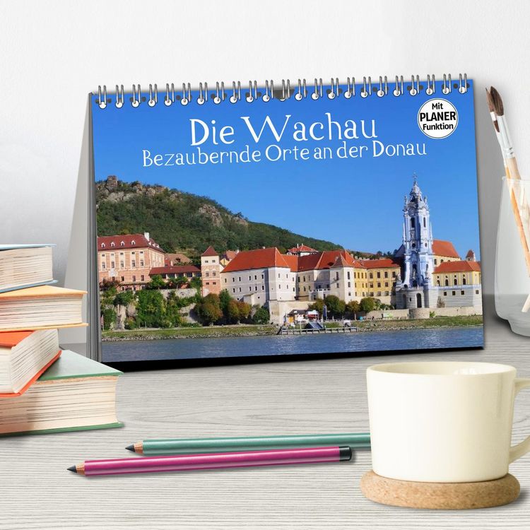 Produktbild: Die Wachau - Bezaubernde Orte an der Donau (Tischkalender 2026 DIN A5 quer), CALVENDO Monatskalender
