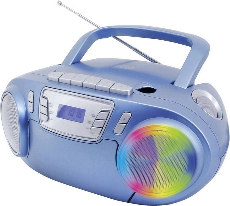 Produktbild: Soundmaster SCD5800BL CD-Radio UKW USB, Kassette, Radiorecorder Inkl. Mikrofon Blau