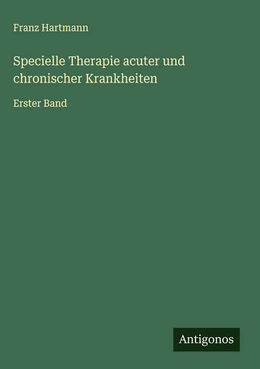 Produktbild: Specielle Therapie acuter und chronischer Krankheiten