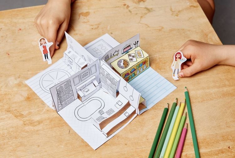 Produktbild: Mein Pop-up Bastelhaus-Stadt