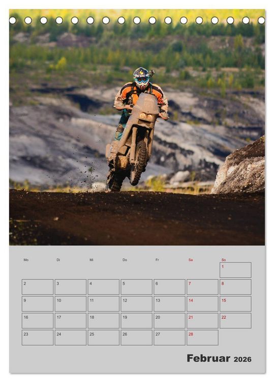 Produktbild: RALLYE RAID - Saison Planer (Tischkalender 2026 DIN A5 hoch), CALVENDO Monatskalender