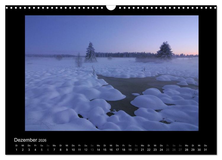 Produktbild: Hohes Venn und Ardennen (Wandkalender 2026 DIN A3 quer), CALVENDO Monatskalender