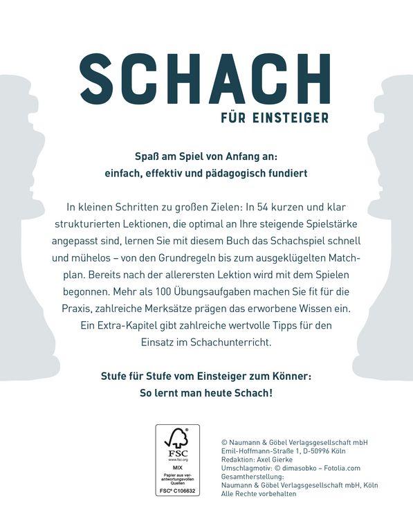 Produktbild: Schach f&uuml;r Einsteiger