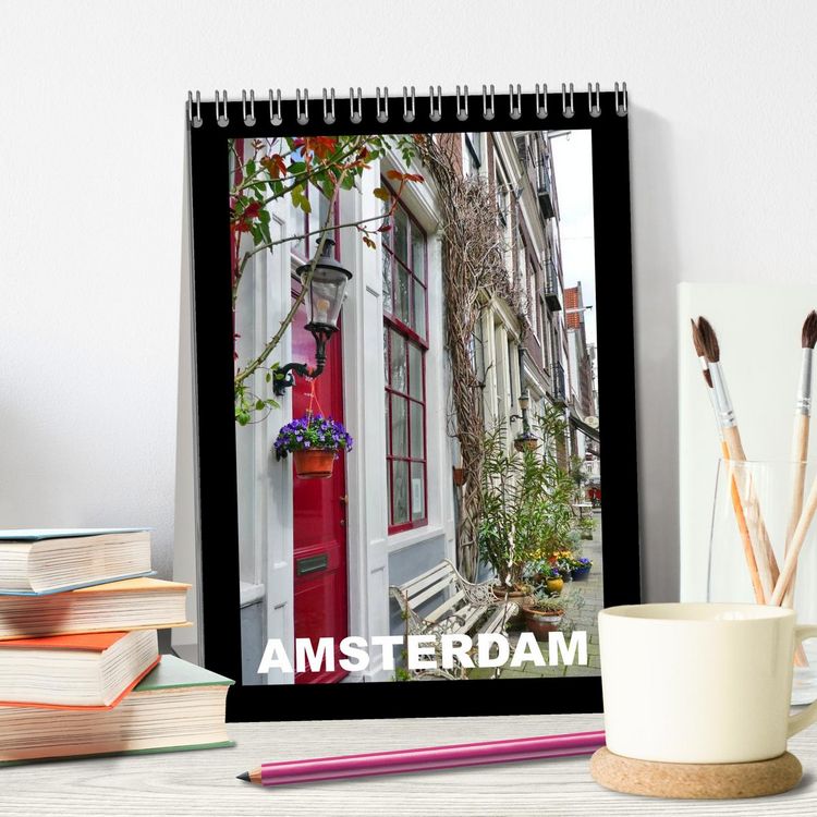 Produktbild: Amsterdam (Tischkalender 2026 DIN A5 hoch), CALVENDO Monatskalender