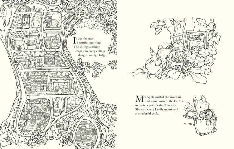 Produktbild: Brambly Hedge: Nature Colouring Book