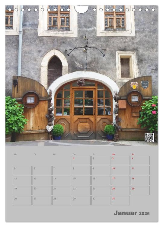 Produktbild: T&uuml;ren und Portale in Pirna (Wandkalender 2026 DIN A4 hoch), CALVENDO Monatskalender