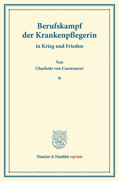 Produktbild: Berufskampf der Krankenpflegerin