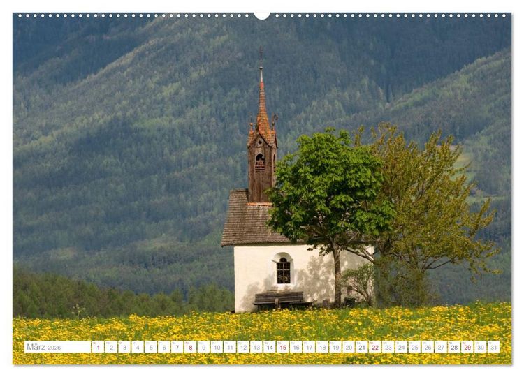 Produktbild: Bekannte und unbekannte Wanderziele in S&uuml;dtirol (hochwertiger Premium Wandkalender 2026 DIN A2 quer), Kunstdruck in Hochglanz