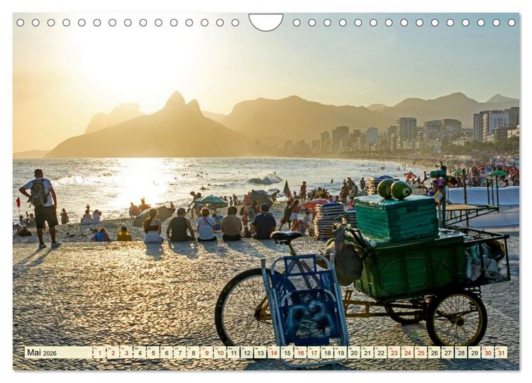 Produktbild: An Rio's Str&auml;nden (Wandkalender 2026 DIN A4 quer), CALVENDO Monatskalender