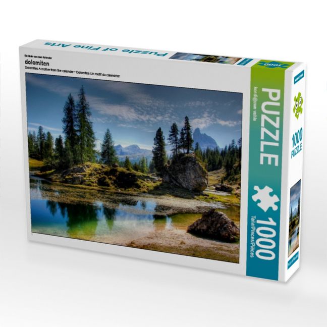 Produktbild: CALVENDO Puzzle Ein Motiv aus dem Kalender dolomiten | 1000 Teile Lege-Gr&ouml;&szlig;e 64x48cm Foto-Puzzle f&uuml;r gl&uuml;ckliche Stunden