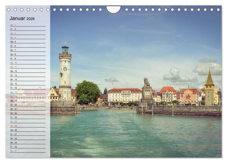 Produktbild: Unterwegs am Bodensee (Wandkalender 2026 DIN A4 quer), CALVENDO Monatskalender
