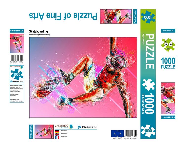 Produktbild: CALVENDO Puzzle Skateboarding 1000 Teile Lege-Gr&ouml;&szlig;e 480 x 640 cm Foto-Puzzle Bild von Peter Roder