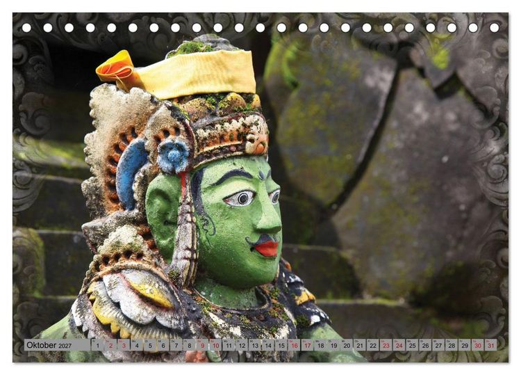 Produktbild: Bali - Tempelw&auml;chter und D&auml;monen (Tischkalender 2027 DIN A5 quer), CALVENDO Monatskalender