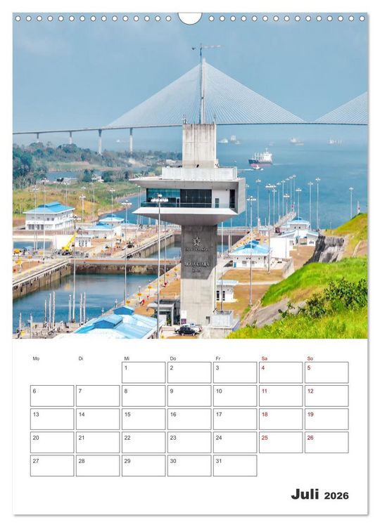 Produktbild: Reise durch Mittelamerika - Urlaubsplaner (Wandkalender 2026 DIN A3 hoch), CALVENDO Monatskalender