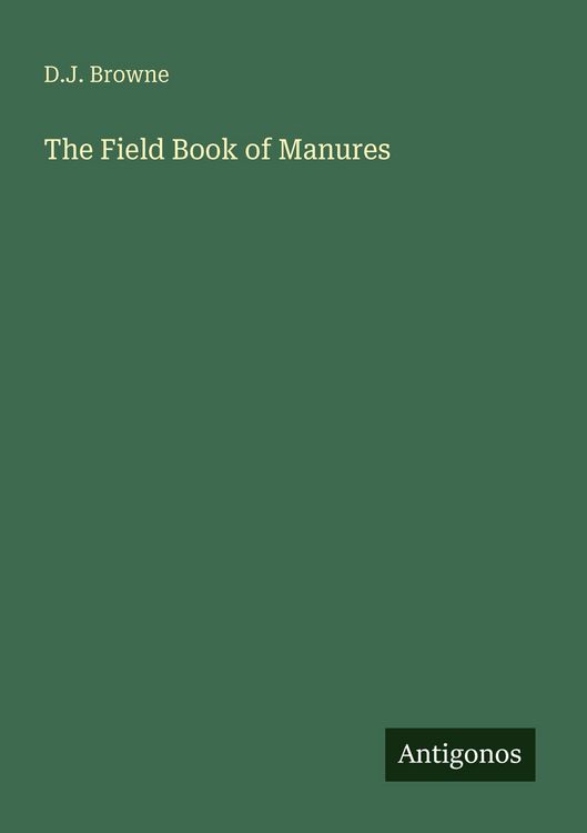 Produktbild: The Field Book of Manures