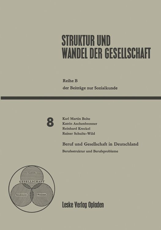 Produktbild: Beruf und Gesellschaft in Deutschland