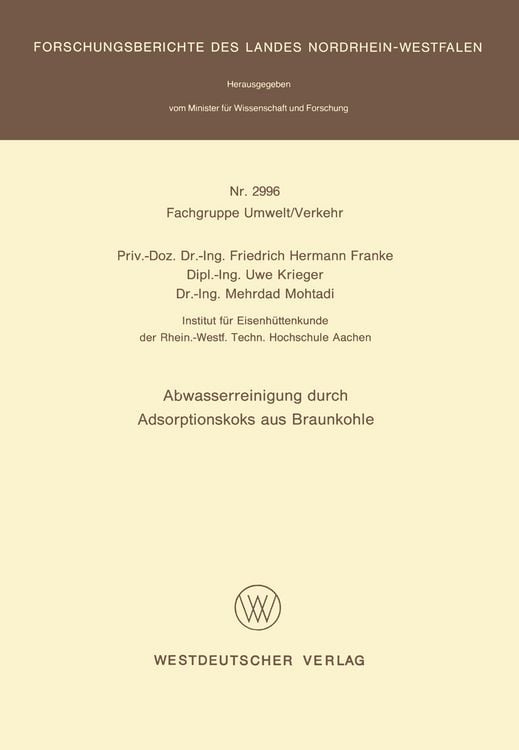 Produktbild: Abwasserreinigung durch Adsorptionskoks aus Braunkohle