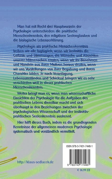 Produktbild: Allgemeine moderne Psychologie