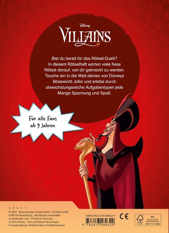 Produktbild: Disney Villains - Fiese Rätsel mit Jafar