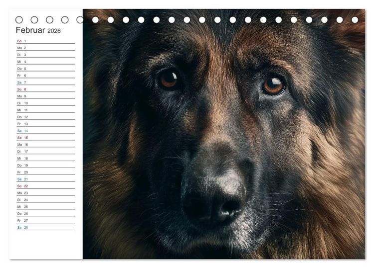 Produktbild: Hundegl&uuml;ck (Tischkalender 2026 DIN A5 quer), CALVENDO Monatskalender