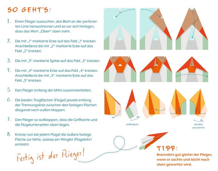 Produktbild: Mein cooles Papierflieger-Bastelbuch (Lenny Hunter)