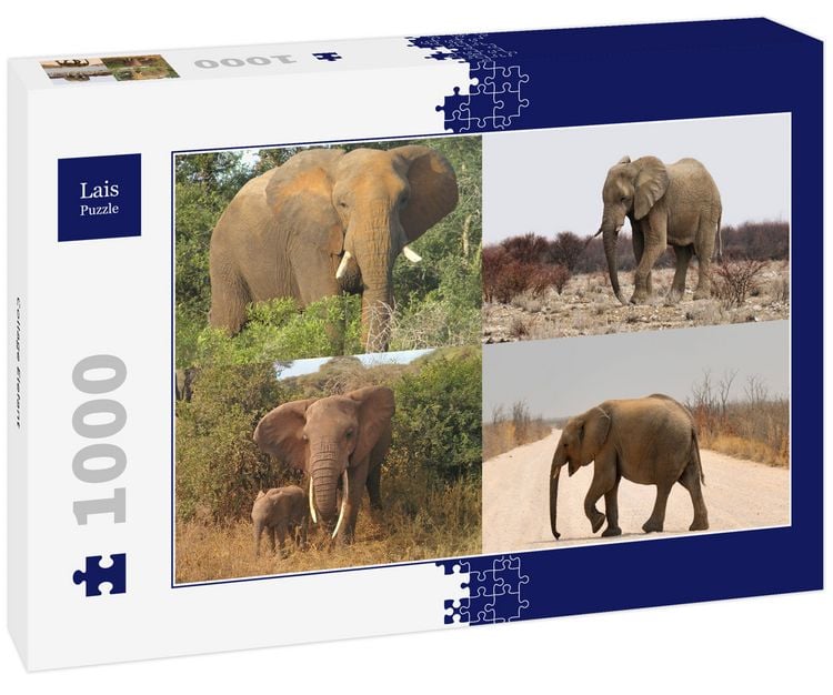 Produktbild: Lais Puzzle Collage Elefant 1000 Teile