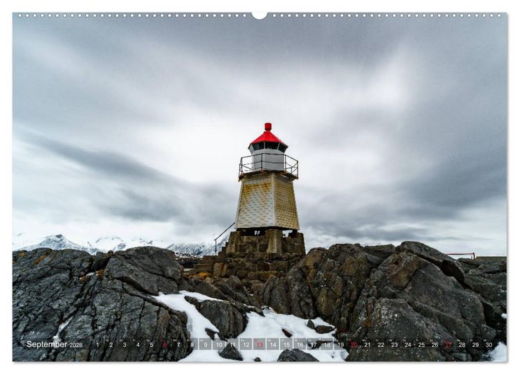 Produktbild: Lofoten - From Dusk Till Dawn (hochwertiger Premium Wandkalender 2026 DIN A2 quer), Kunstdruck in Hochglanz