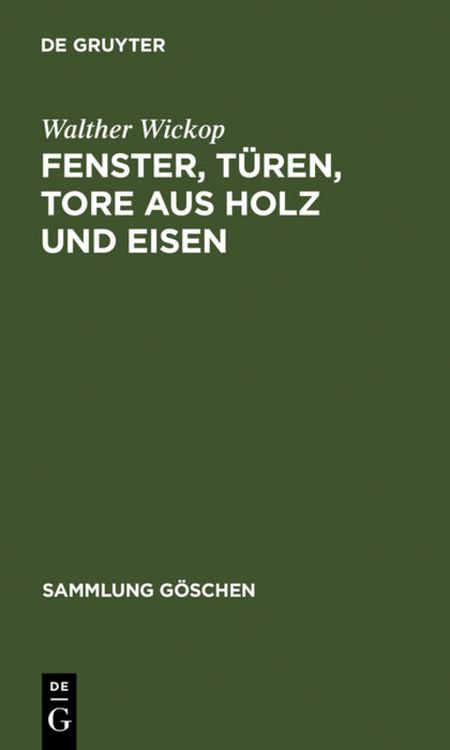 Produktbild: Fenster, T&uuml;ren, Tore aus Holz und Eisen