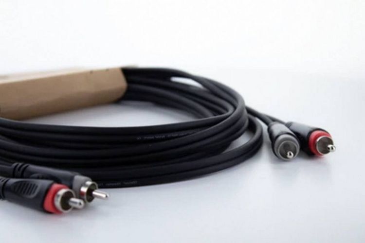 Produktbild: Cordial 14837 Klinke / Cinch Audio Anschlusskabel [2x Cinch-Stecker - 2x Cinch-Stecker] 3 m Schwarz PVC-Mantel, Zwillingsleitung