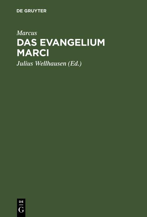 Produktbild: Das Evangelium Marci
