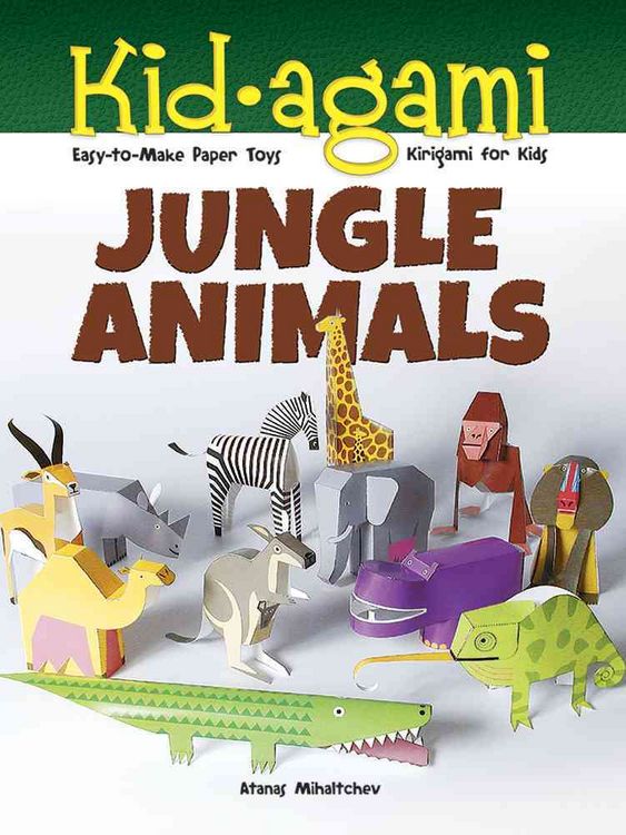 Produktbild: Mihaltchev, A: Kid-agami -- Jungle Animals: Kirigami for Kid