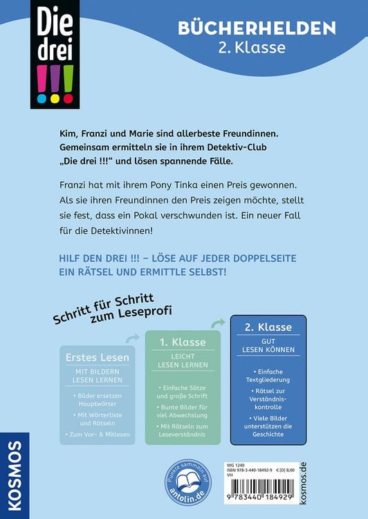 Produktbild: Die drei !!!, B&uuml;cherhelden 2. Klasse, Diebstahl auf dem Ponyhof