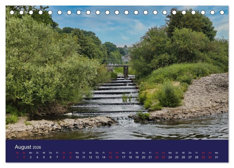 Produktbild: Weser-Impressionen (Tischkalender 2026 DIN A5 quer), CALVENDO Monatskalender