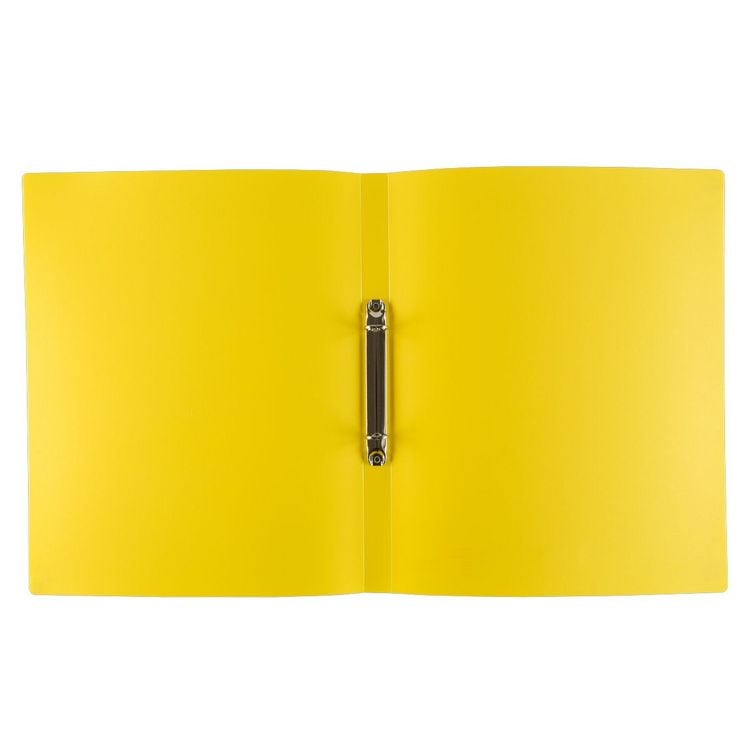 Produktbild: Idena Ringbuch aus Kunststoff 2 Ringe gelb DIN A4 R&uuml;ckenbreite 2cm