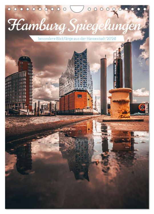 Produktbild: Hamburg Spiegelungen 2026 (Wandkalender 2026 DIN A4 hoch), CALVENDO Monatskalender