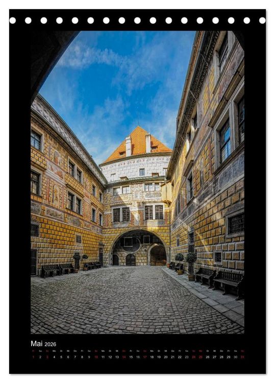 Produktbild: Cesky Krumlov Krumau (Tischkalender 2026 DIN A5 hoch), CALVENDO Monatskalender