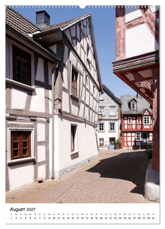 Produktbild: Idstein &ndash; eine Fachwerkidylle (Wandkalender 2027 DIN A2 hoch), CALVENDO Monatskalender