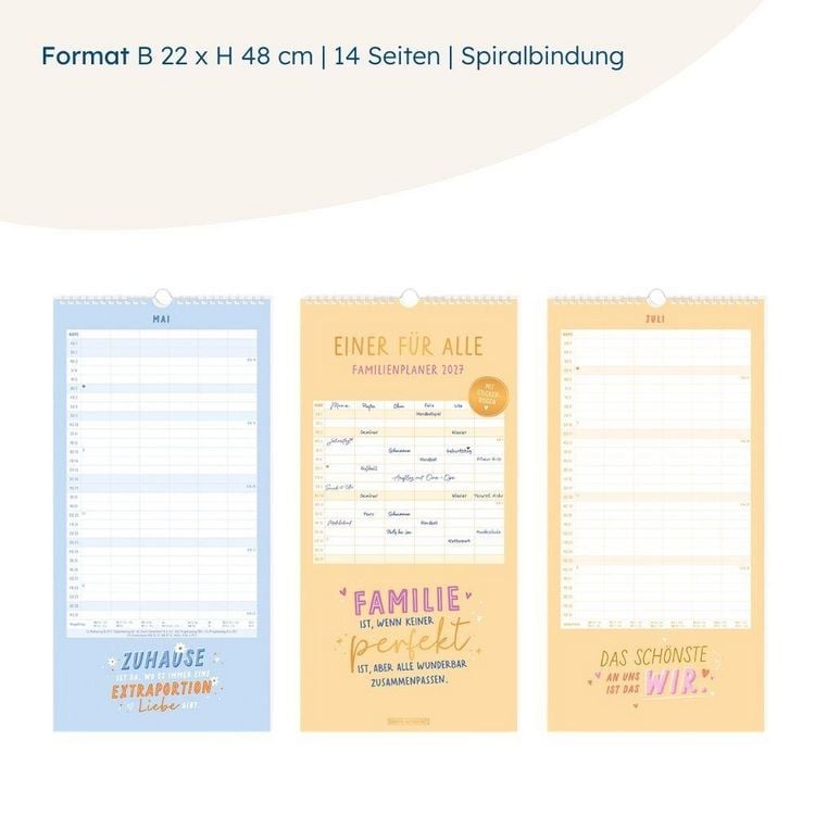 Produktbild: Familienplaner 2027 Einer f&uuml;r alle