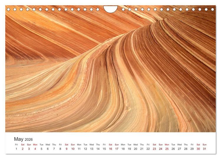 Produktbild: Paria Canyon The Wave (Wall Calendar 2026 DIN A4 landscape), CALVENDO 12 Month Wall Calendar