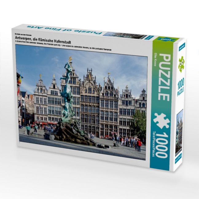 Produktbild: CALVENDO Puzzle Ein Motiv aus dem Kalender Antwerpen, die fl&auml;mische Hafenstadt | 1000 Teile Lege-Gr&ouml;&szlig;e 64x48cm Foto-Puzzle f&uuml;r gl&uuml;ckliche Stunden