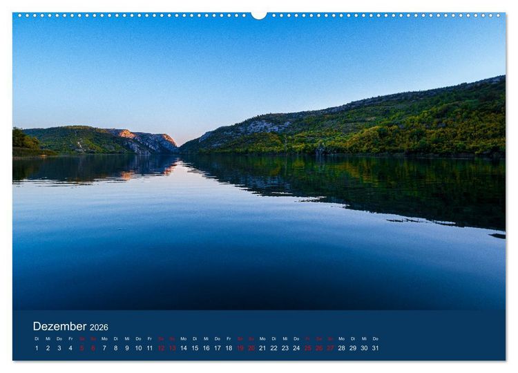 Produktbild: Nationalpark Krka - Wasser-Wunderwelt in Dalmatien (Wandkalender 2026 DIN A2 quer), CALVENDO Monatskalender