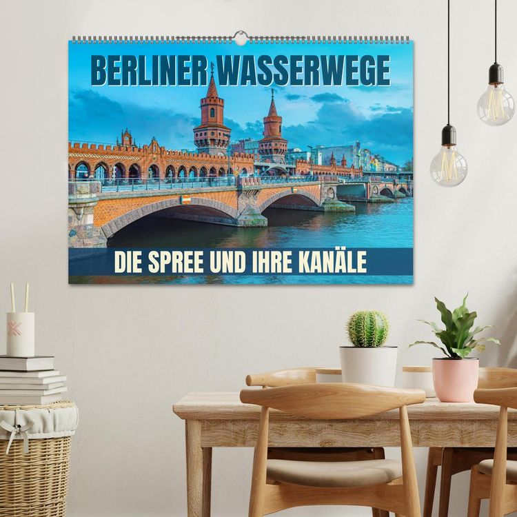 Produktbild: Berliner Wasserwege &ndash; Die Spree und ihre Kan&auml;le (Wandkalender 2026 DIN A2 quer), CALVENDO Monatskalender