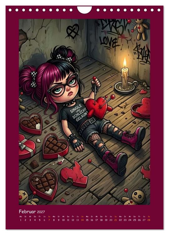 Produktbild: Fabulous Dolls - Gothic-G&ouml;res Abenteuer (Wandkalender 2027 DIN A4 hoch), CALVENDO Monatskalender