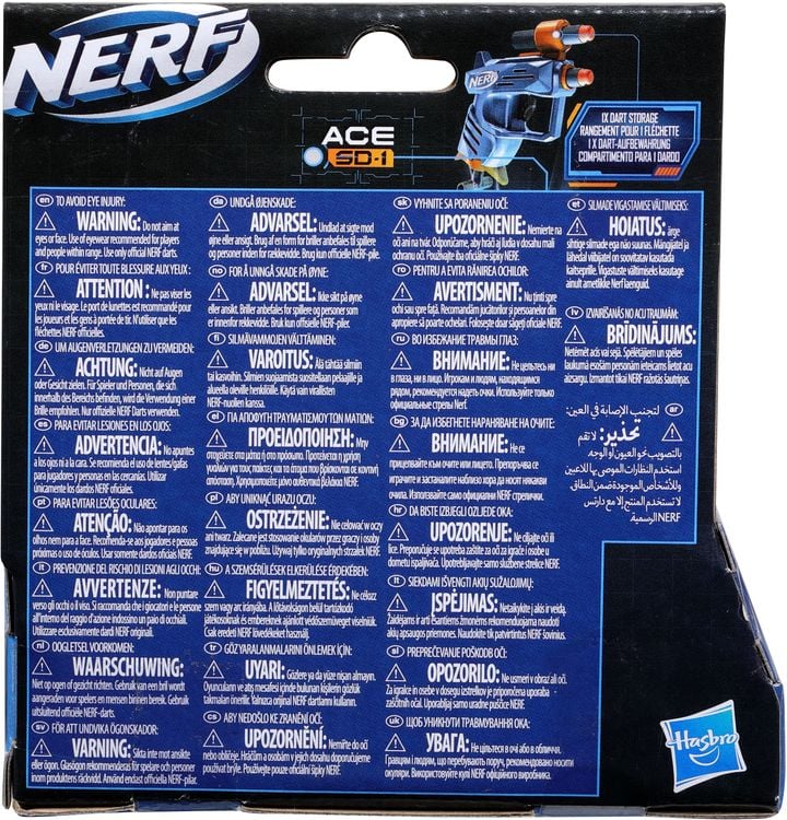 Produktbild: Hasbro F5035EU4 - Nerf Elite 2.0 ACE SD-1, Dart-Blaster mit 2 Elite Darts