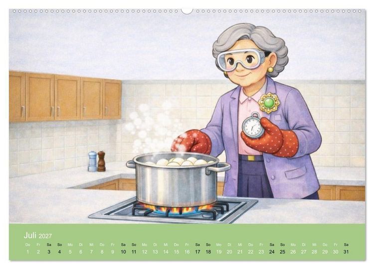 Produktbild: Ich bin noch nicht fertig - Oma Edition (hochwertiger Premium Wandkalender 2027 DIN A2 quer), Kunstdruck in Hochglanz