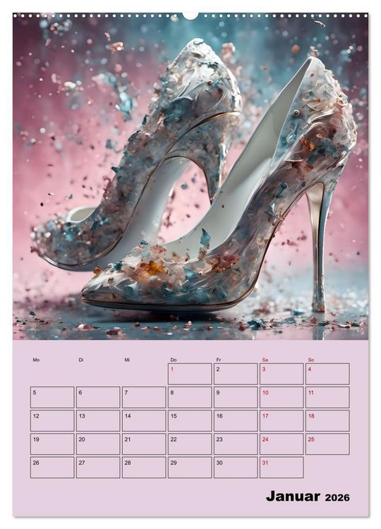 Produktbild: Verzaubert durch High Heels &ndash; Ein Kalender f&uuml;r Schuhliebhaber (hochwertiger Premium Wandkalender 2026 DIN A2 hoch), Kunstdruck in Hochglanz