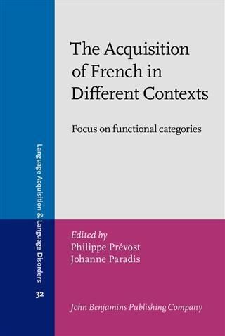 Produktbild: Acquisition of French in Different Contexts